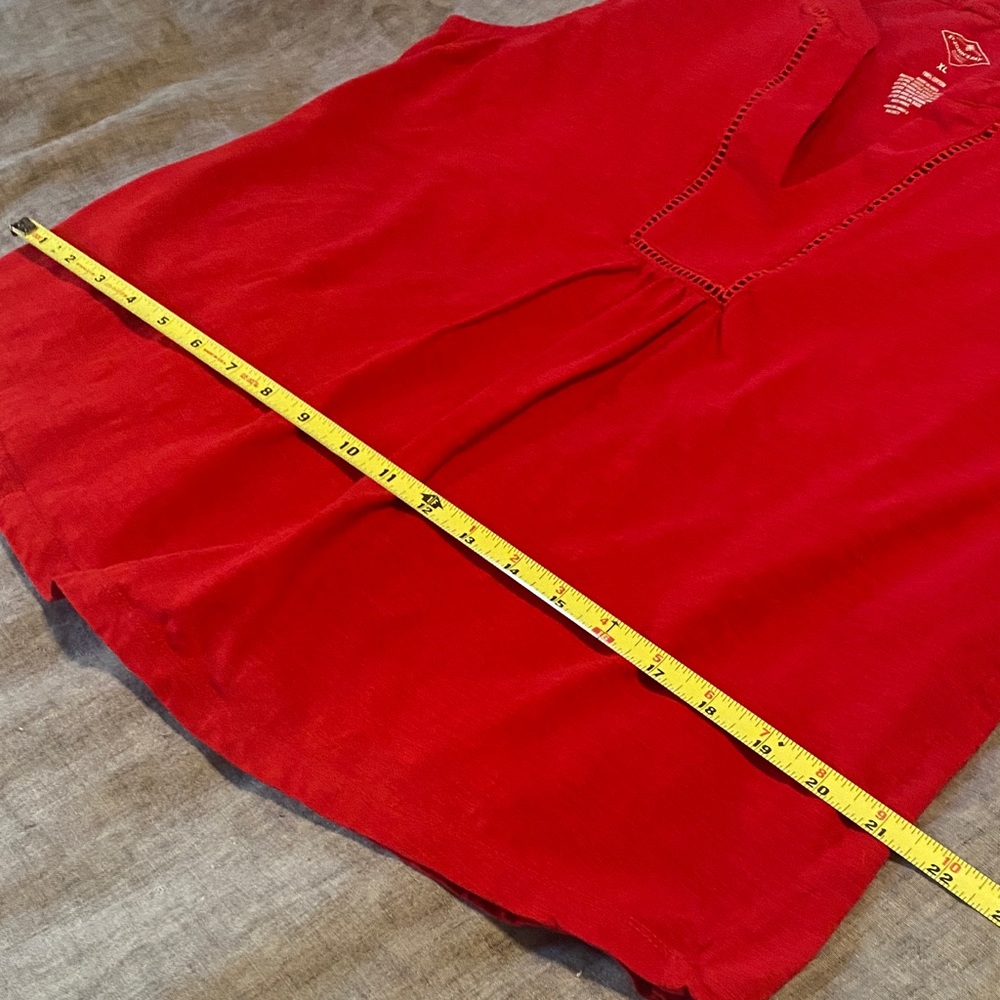 St. John's Bay Red Sleeveless Blouse - Picture 9 of 9
